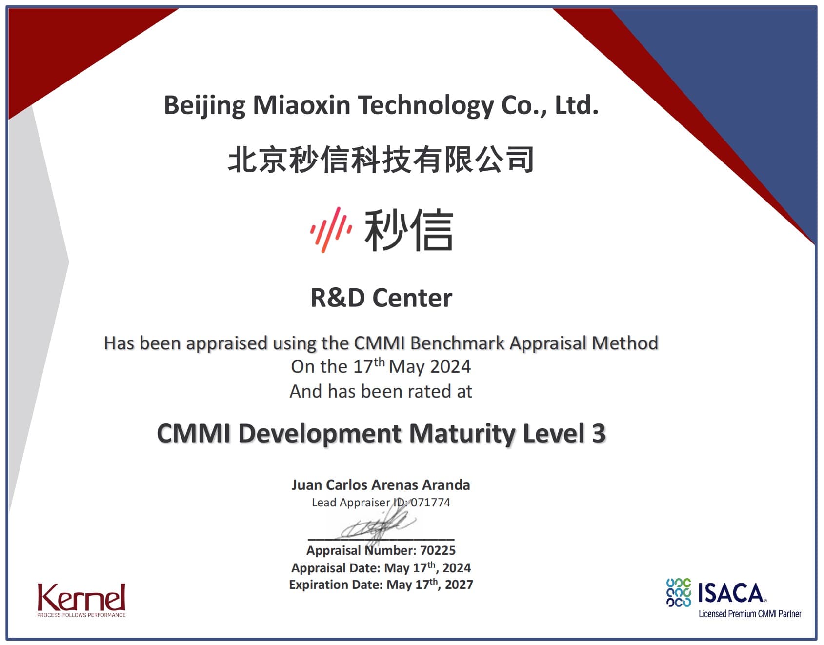 CMMI Development Maturity Level 3